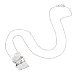 Tiffany & Co. Frank Gehry Sterling Silver Fold Pendant Necklace