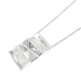 Tiffany & Co. Frank Gehry Sterling Silver Fold Pendant Necklace