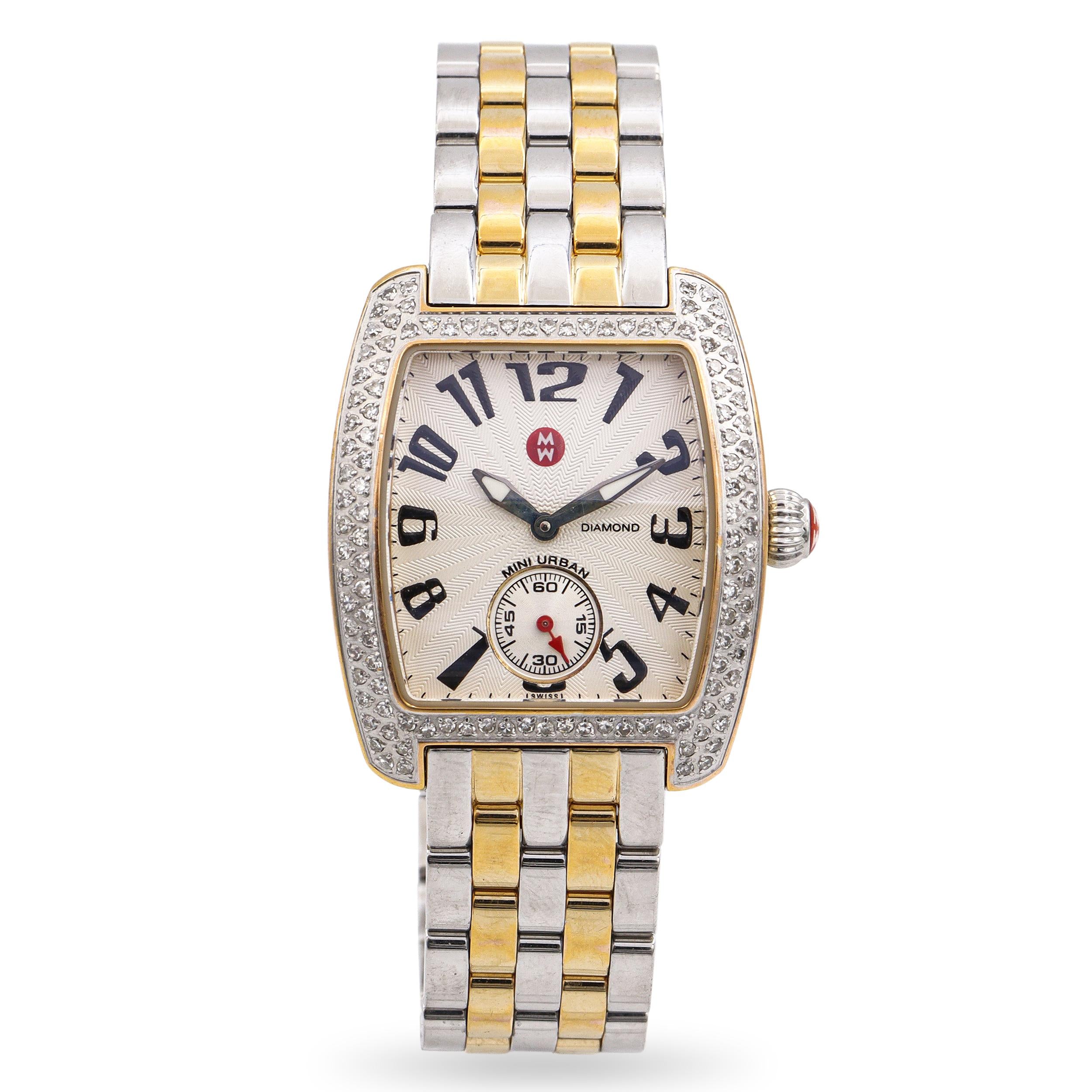 Michele Mini Urban 0.65tcw Diamond Quartz Women's Watch Ref. MW02A01C5001