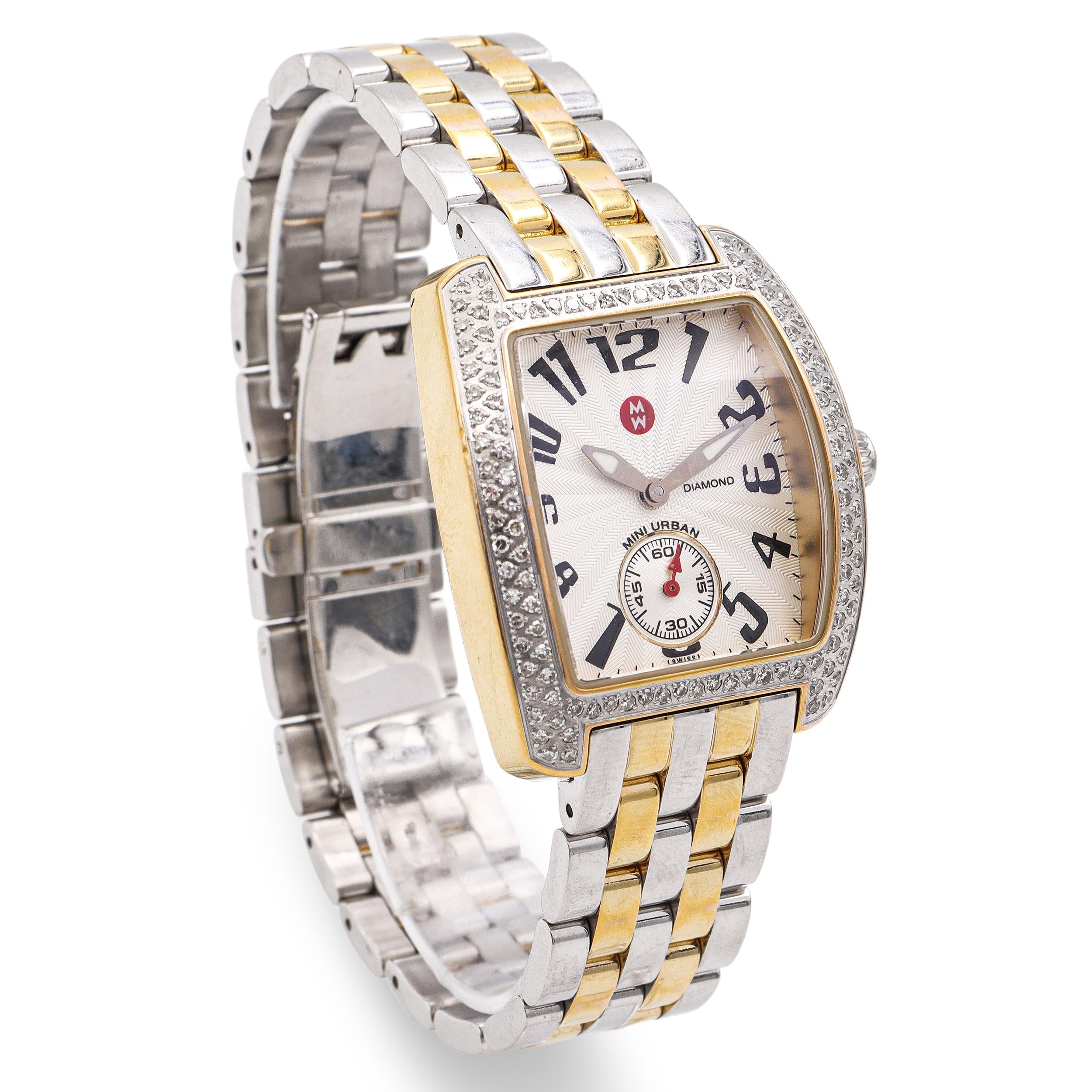 Michele Mini Urban 0.65tcw Diamond Quartz Women's Watch Ref. MW02A01C5001