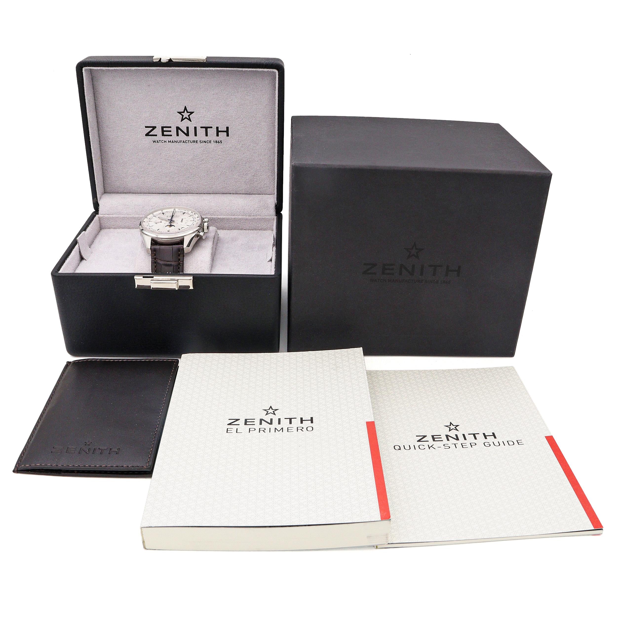 Zenith El Primero Moon Phase Chronograph Automatic Men's Watch Ref. 03.2091.410
