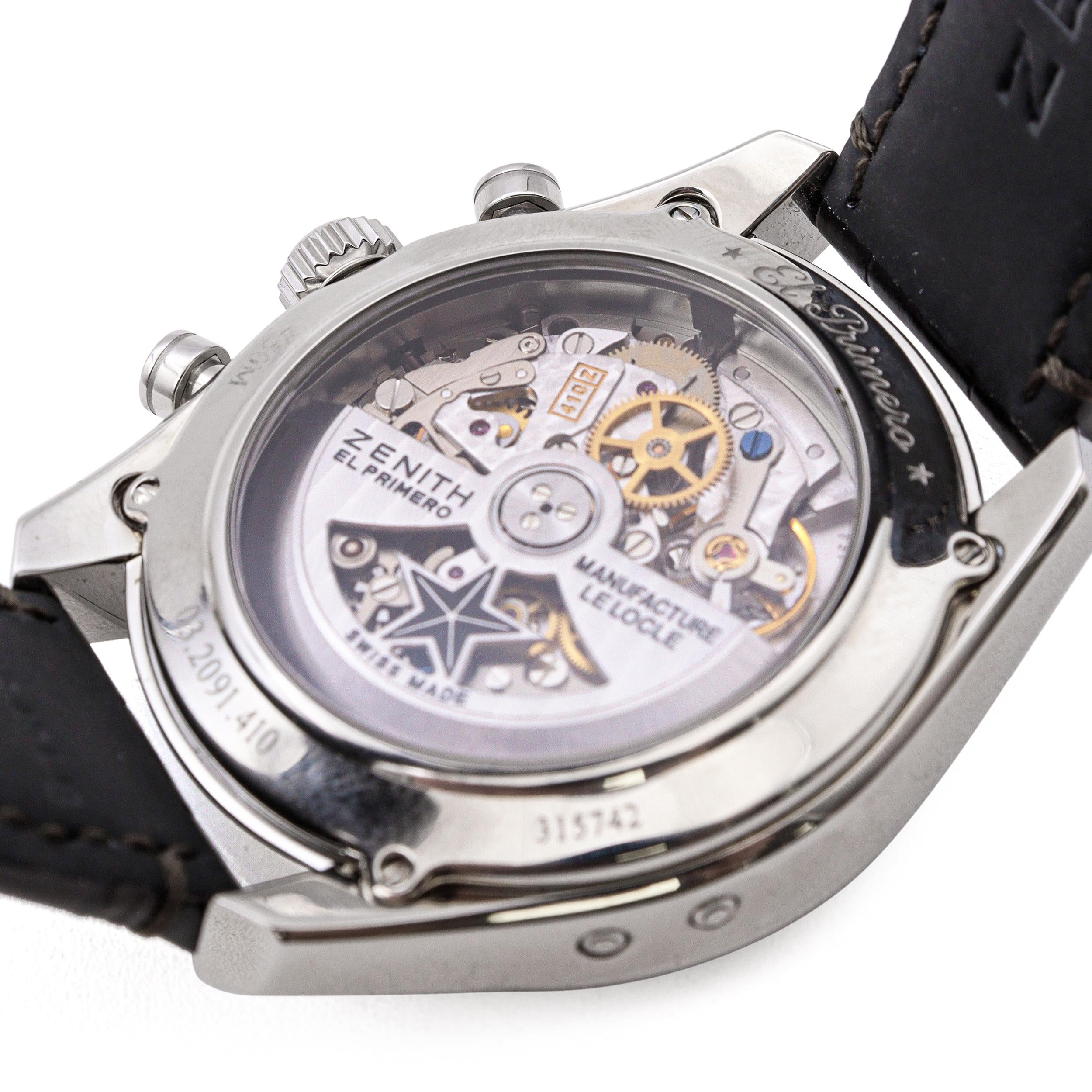 Zenith El Primero Moon Phase Chronograph Automatic Men's Watch Ref. 03.2091.410