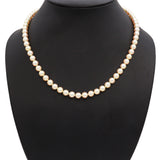 Vintage Mikimoto Exquisite 14k Yellow Gold Cultured Pearl Necklace
