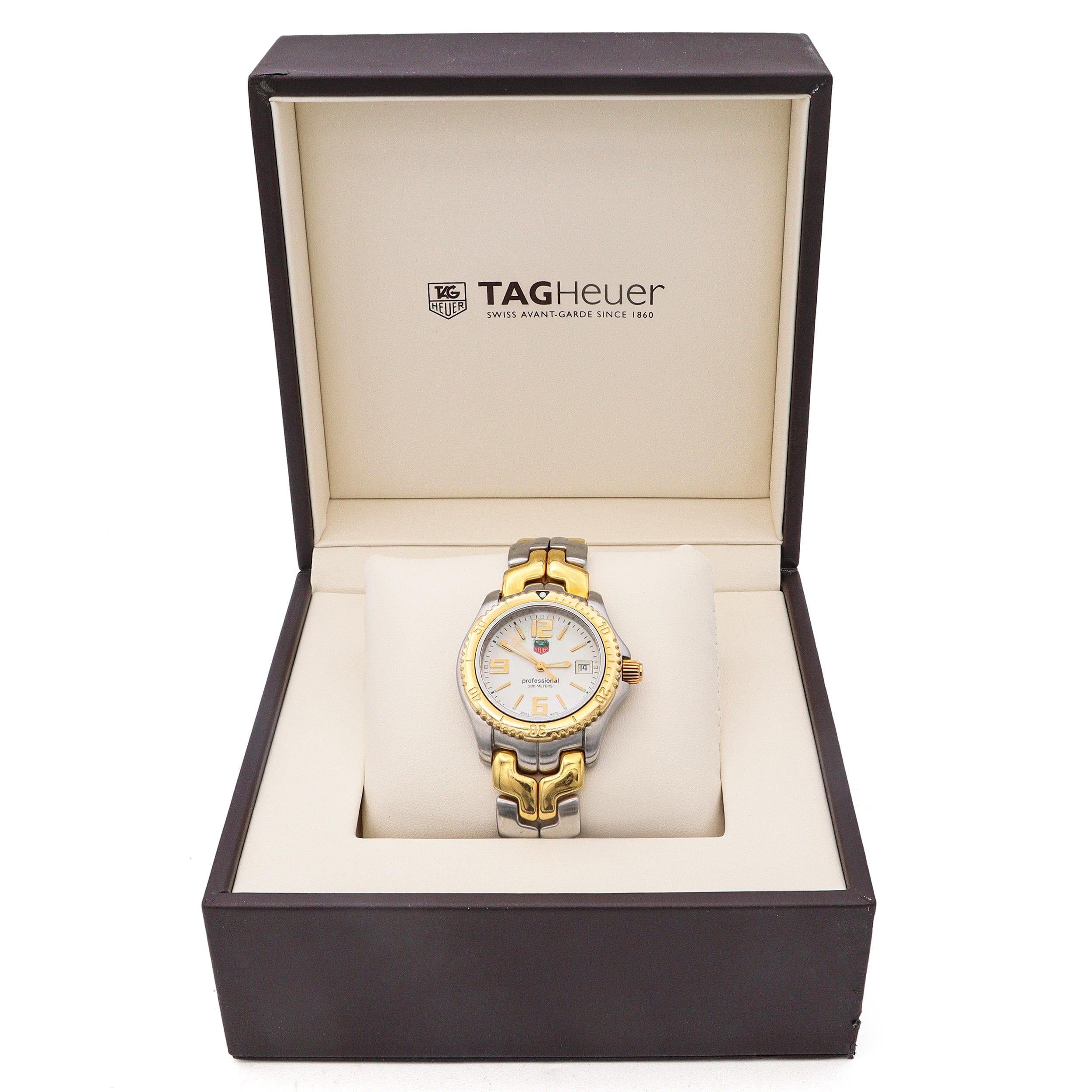 TAG Heuer Link Two-Tone Stainless Steel 18K Gold Quartz Men's Watch Ref. WT1250