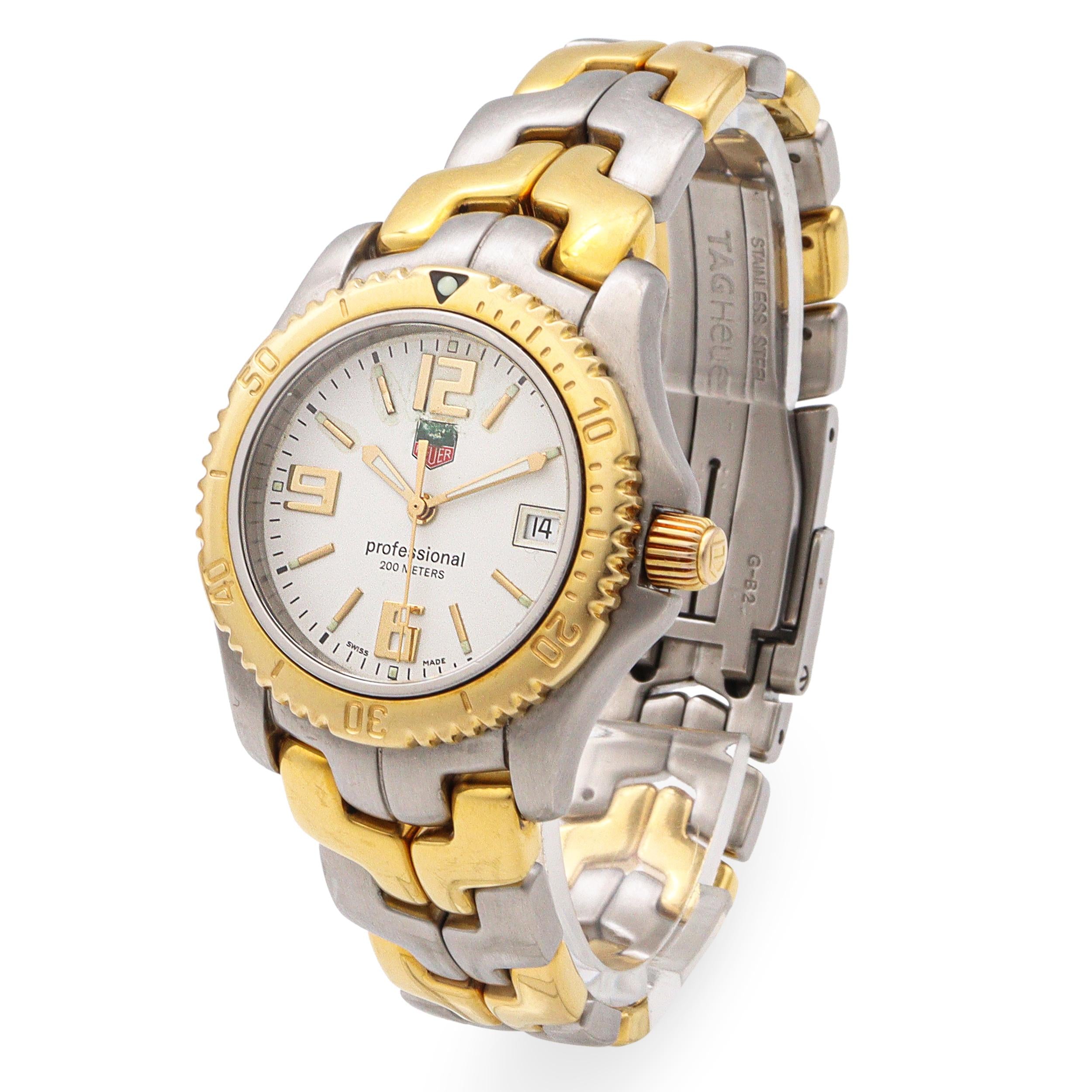 TAG Heuer Link Two-Tone Stainless Steel 18K Gold Quartz Men's Watch Ref. WT1250