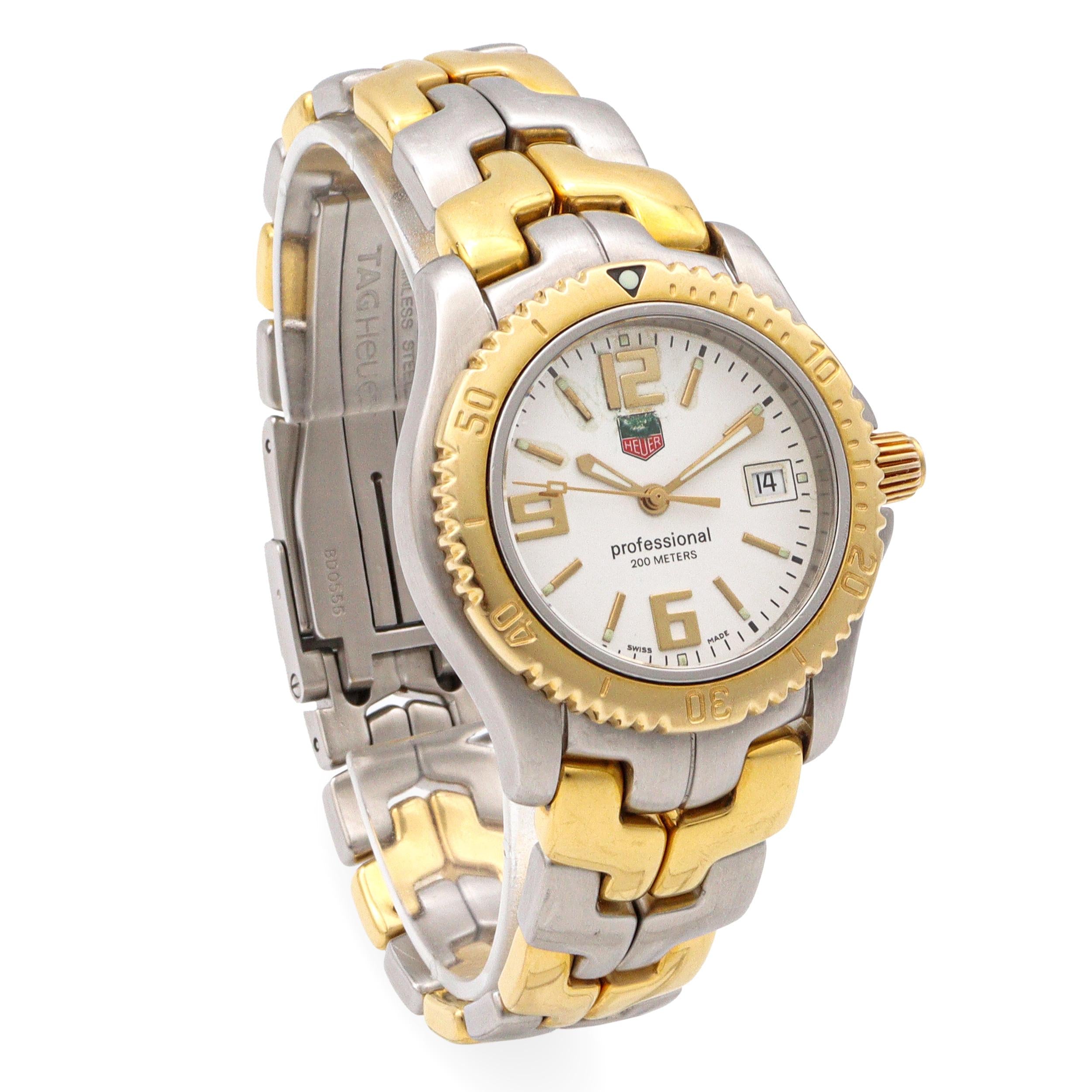 TAG Heuer Link Two-Tone Stainless Steel 18K Gold Quartz Men's Watch Ref. WT1250