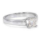 Vintage 14k White Gold 0.70ct I Si1 Princess Cut Diamond Ring