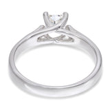 Vintage 14k White Gold 0.70ct I Si1 Princess Cut Diamond Ring
