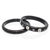 Vintage Tiffany & Co Paloma Picasso Zellige Black Laquer Bangle Set