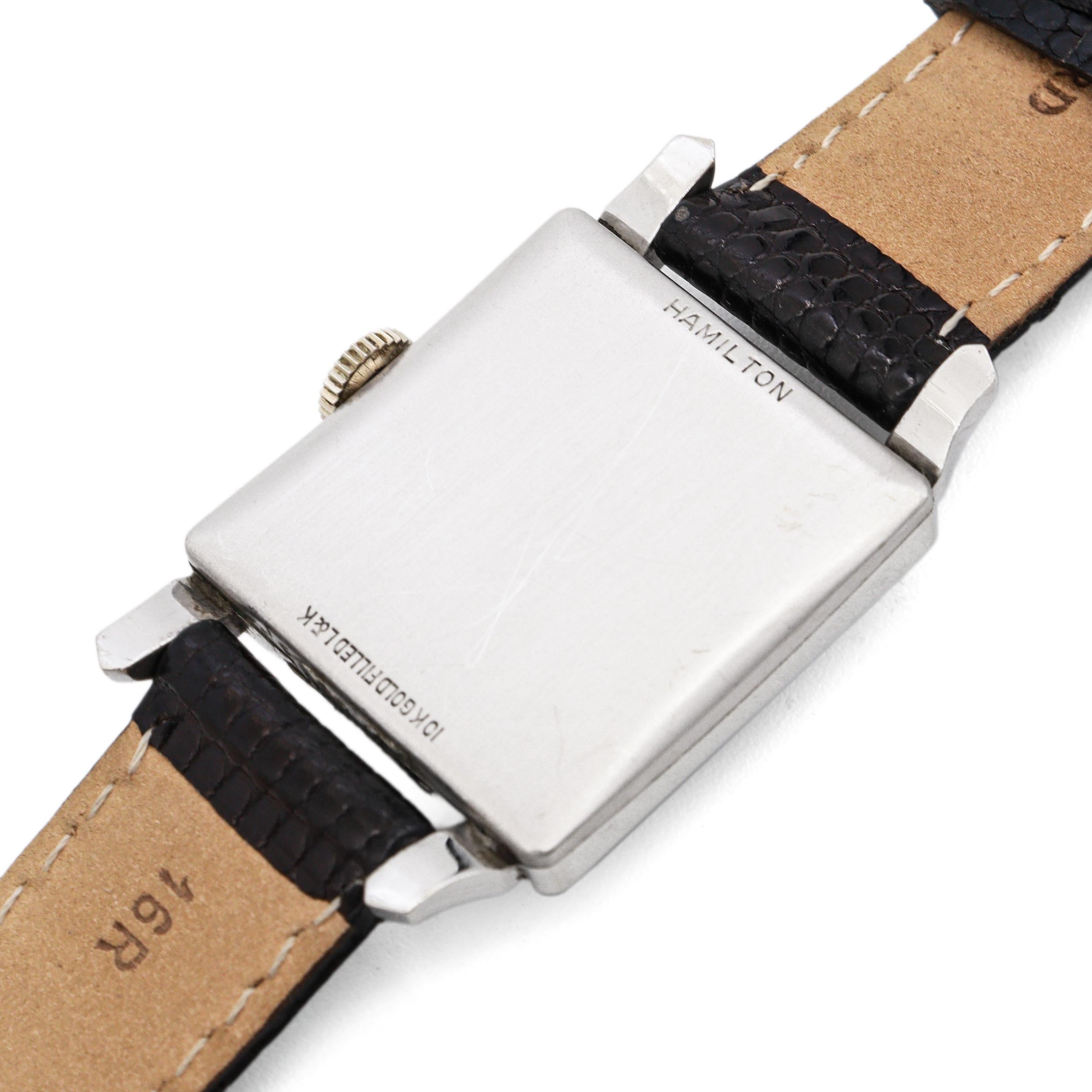 Vintage Hamilton 10k Gold Filled Hand Wind Men's Watch