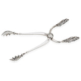Vintage Georg Jensen Acanthus Sterling Silver Large Ice Serving Tongs