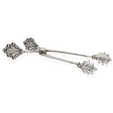 Vintage Georg Jensen Acanthus Sterling Silver Large Ice Serving Tongs