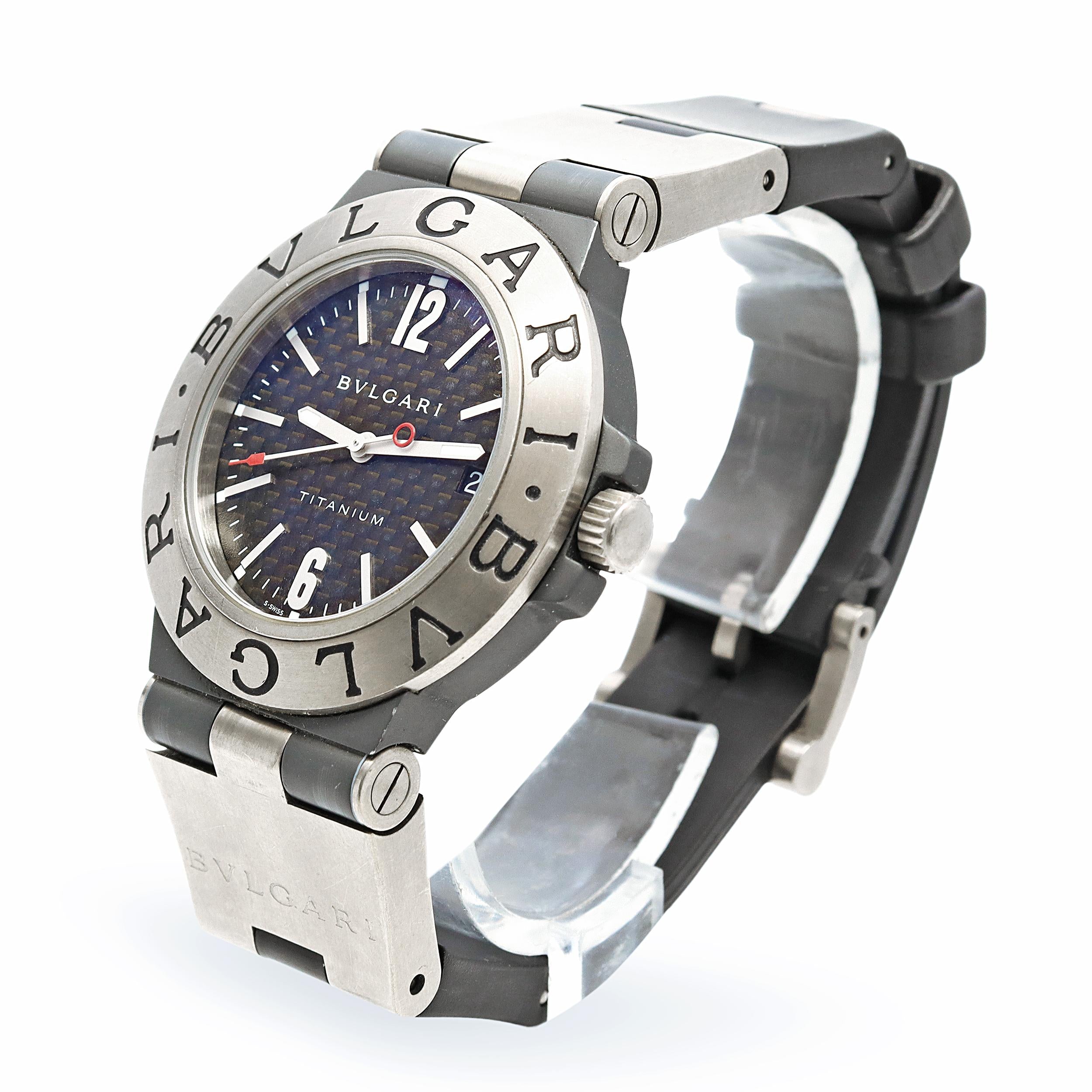 Bvlgari Diagono Titanium Date Automatic Men's Watch TI38TA