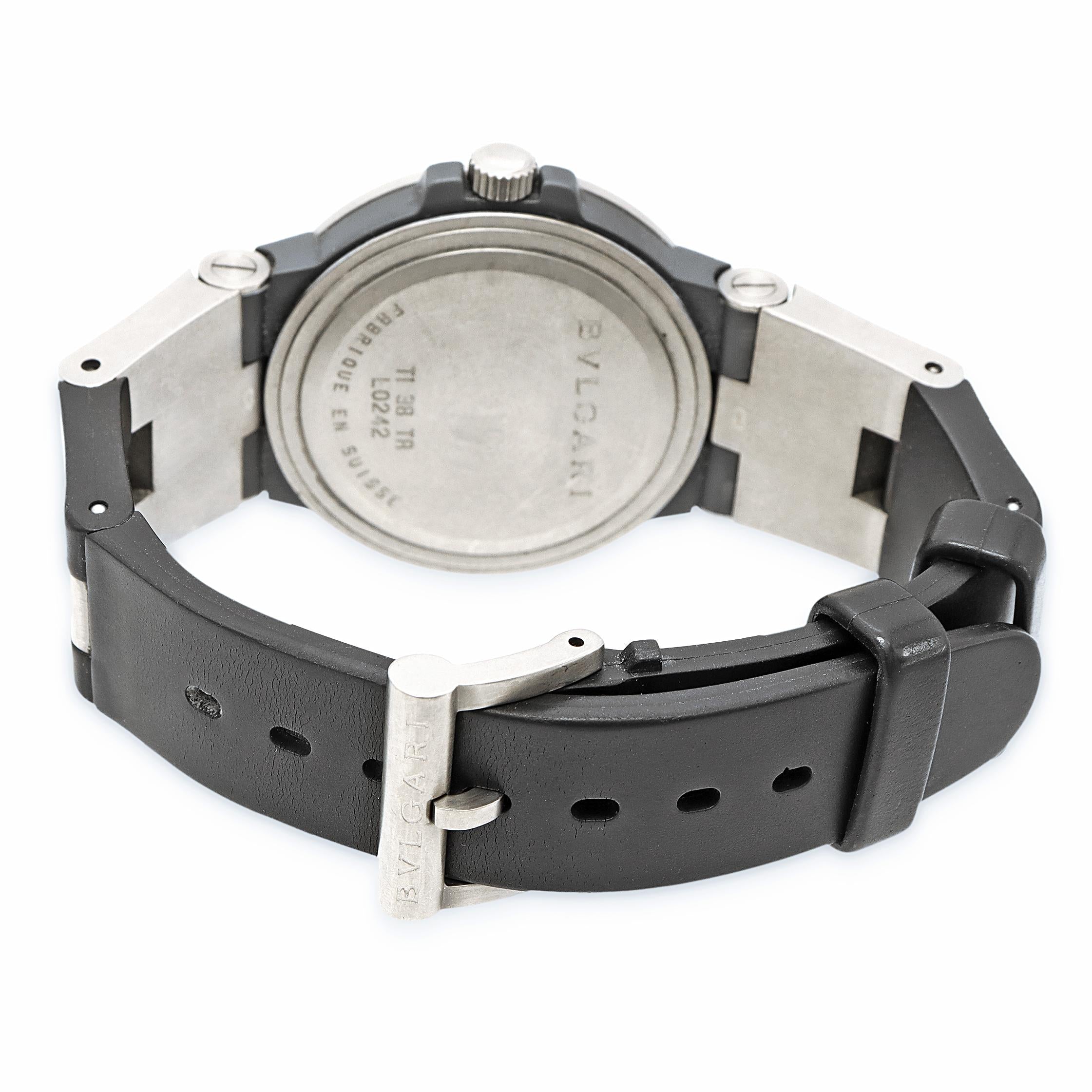 Bvlgari Diagono Titanium Date Automatic Men's Watch TI38TA