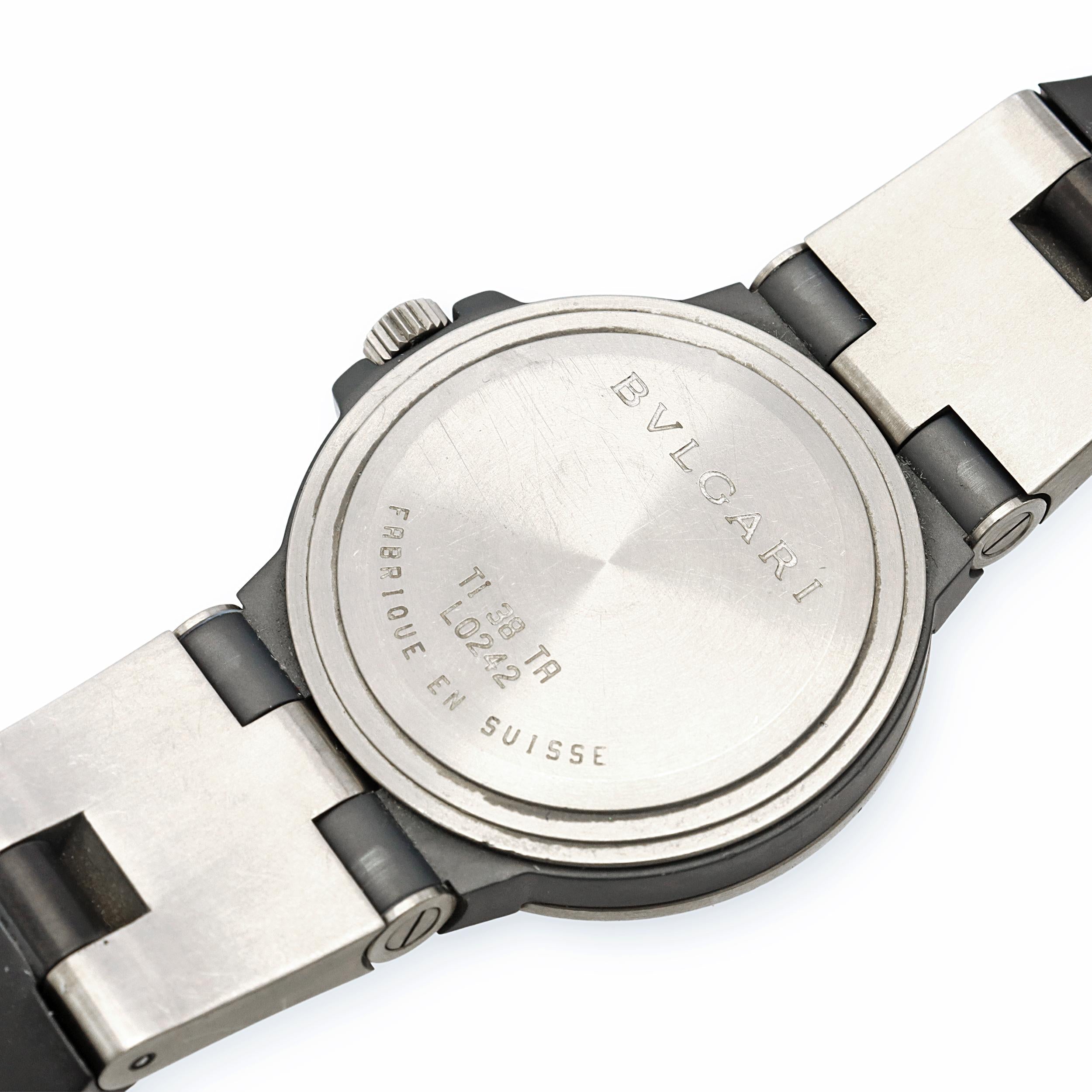 Bvlgari Diagono Titanium Date Automatic Men's Watch TI38TA