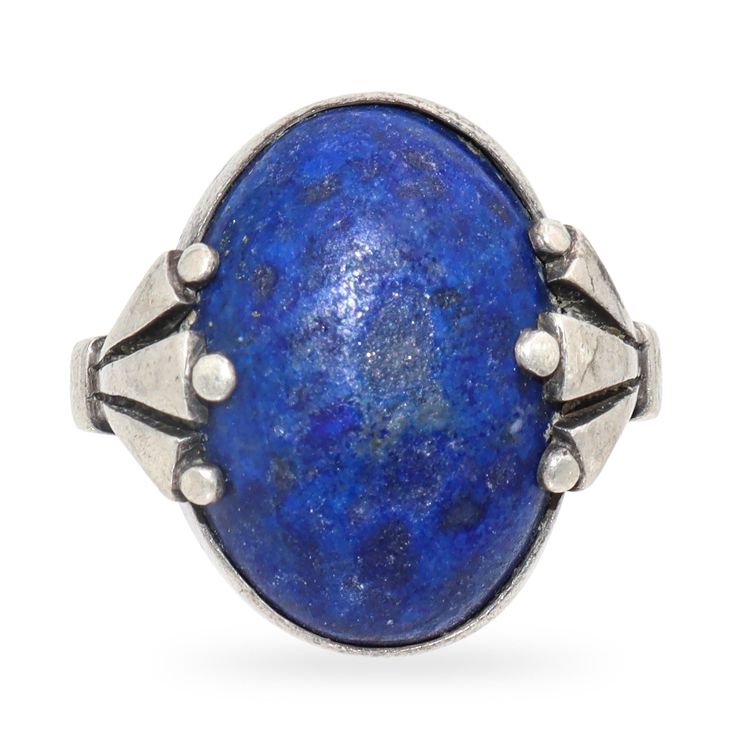 Oscar Gundlach-Pederson for Georg Jensen No.51 Sterling Silver Lapis Lazuli Ring