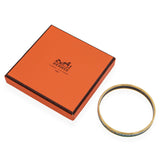 Vintage Hermès Enamel & Gold-Finish Bangle Bracelet