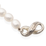 Tiffany & Co. Sterling Silver & Pearl Infinity Necklace