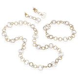 Tiffany & Co. 18k Yellow Gold and Sterling Silver Circle Link Jewelry Set