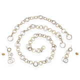 Tiffany & Co. 18k Yellow Gold and Sterling Silver Circle Link Jewelry Set