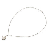 Vintage Bucherer Skeleton Ball Crystal Bead Chain Watch Pendant Necklace