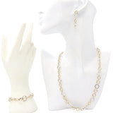 Tiffany & Co. 18k Yellow Gold and Sterling Silver Circle Link Jewelry Set