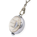 Vintage Bucherer Skeleton Ball Crystal Bead Chain Watch Pendant Necklace