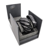 David Yurman Sculpted Cable Black Resin Vermeil Sterling Silver Cuff Bracelet