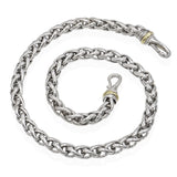 David Yurman Two-Tone Sterling Silver Wheat Chain Necklace