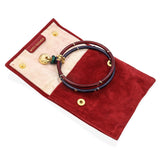 La Nouvelle Bague Sterling Silver & 18k Yellow Gold Enamel Twin Bangle Bracelet