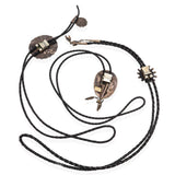 Lot of 3 Vintage Southwest Sterling Silver Turquoise & Zuni Inlay Bolo Ties