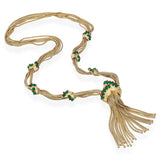 Vintage Boucher Gold Tone 7008 Tassel Necklace