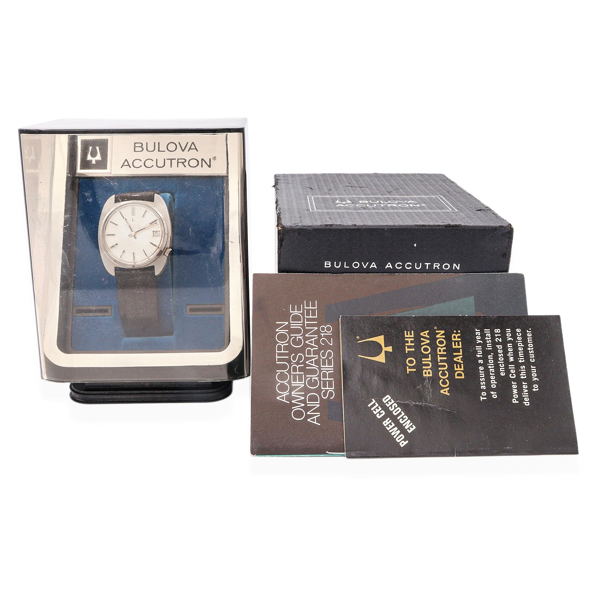 Bulova Accutron Stainless Steel Date Tuning Fork Men's Watch