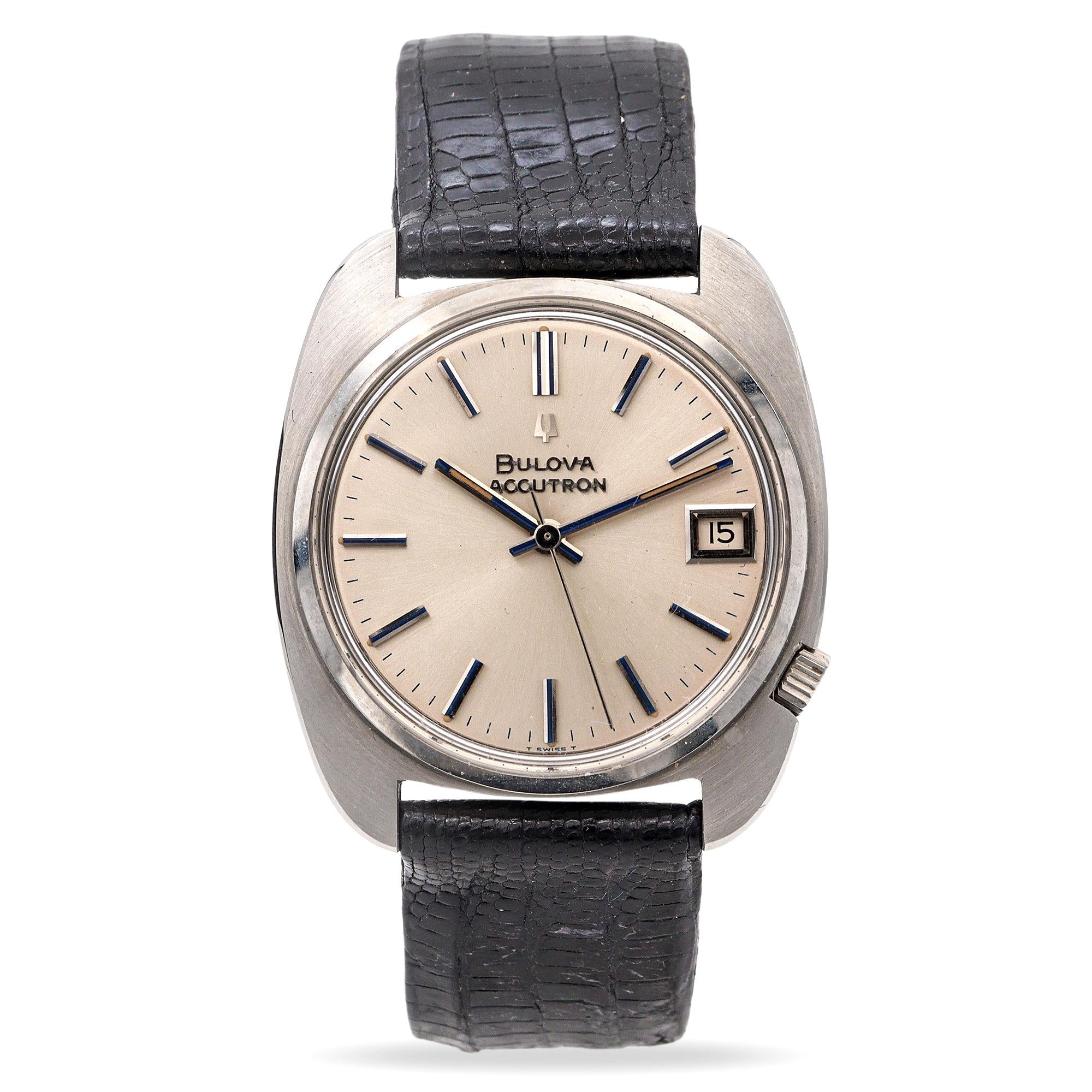 Bulova Accutron Stainless Steel Date Tuning Fork Men's Watch