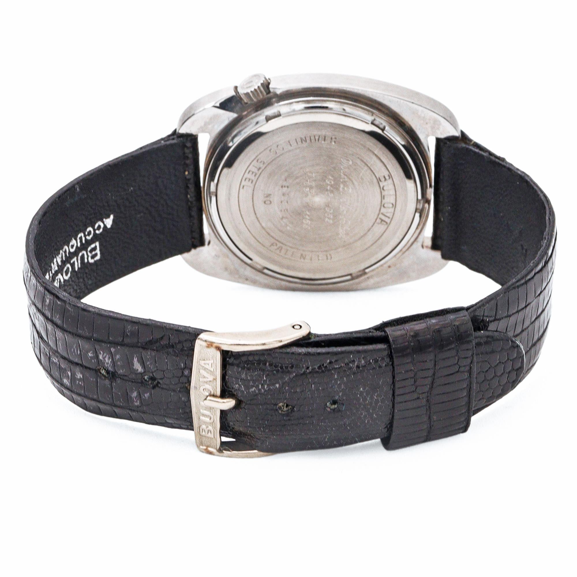 Bulova Accutron Stainless Steel Date Tuning Fork Men's Watch