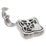 David Yurman Quatrefoil Sterling Silver & 18K Yellow Gold Cable Pendant Enhancer