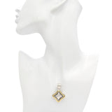 David Yurman Quatrefoil Sterling Silver & 18K Yellow Gold Cable Pendant Enhancer