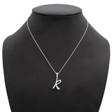 Tiffany & Co. Elsa Peretti Sterling Silver Letter K Initial Pendant Necklace