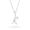 Tiffany & Co. Elsa Peretti Sterling Silver Letter K Initial Pendant Necklace