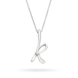 Tiffany & Co. Elsa Peretti Sterling Silver Letter K Initial Pendant Necklace