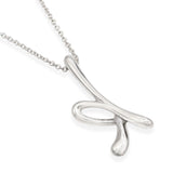 Tiffany & Co. Elsa Peretti Sterling Silver Letter K Initial Pendant Necklace