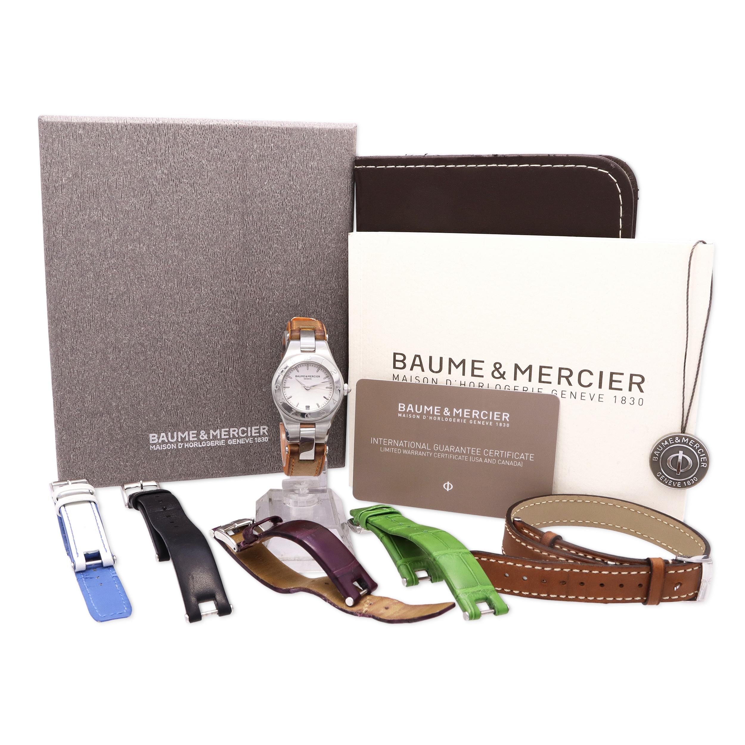 Baume & Mercier Linea Stainless Steel Date Quartz Women’s Watch Ref. 5111622