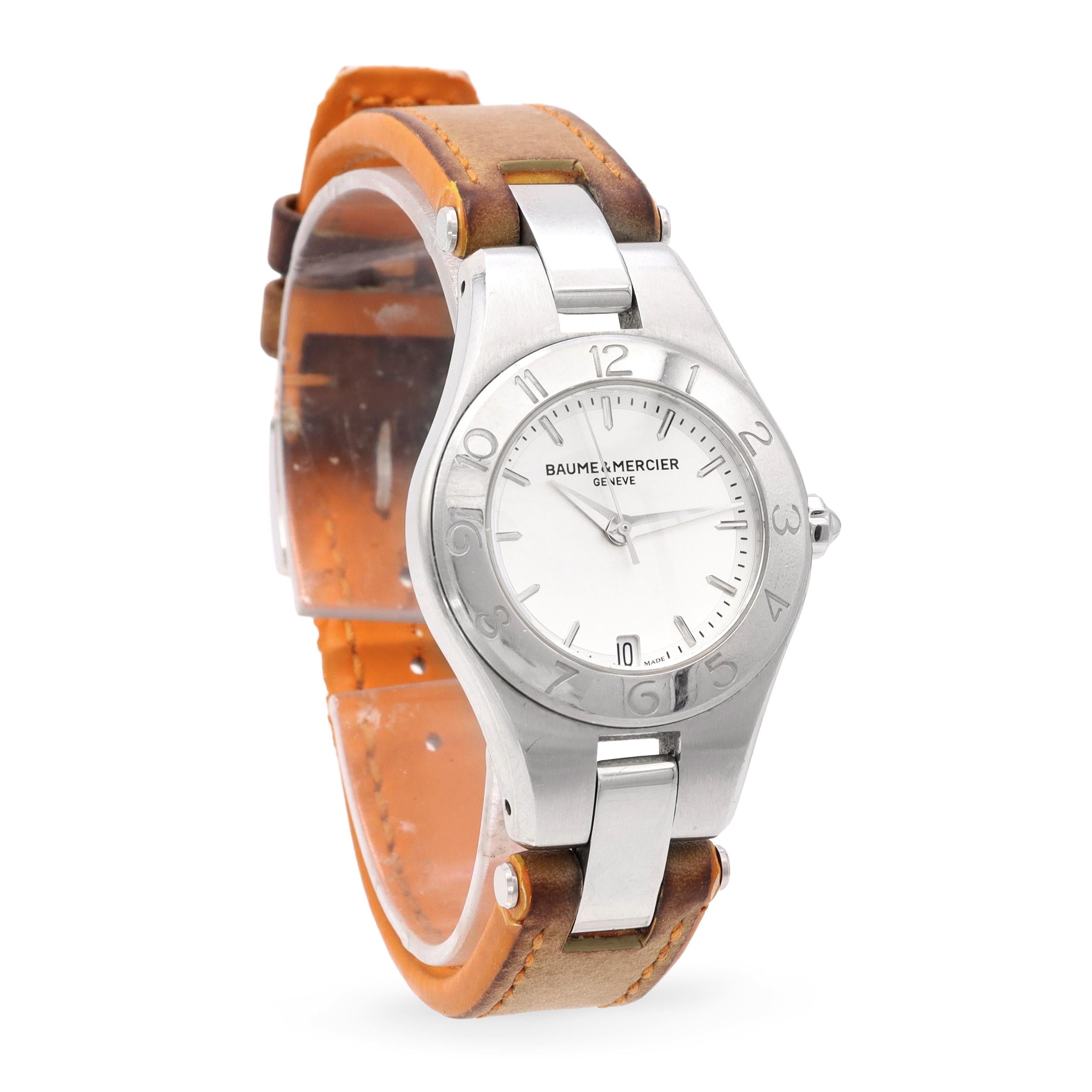 Baume & Mercier Linea Stainless Steel Date Quartz Women’s Watch Ref. 5111622