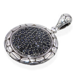 John Hardy Sterling Silver & Black Sapphire Kali Pendant