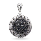 John Hardy Sterling Silver & Black Sapphire Kali Pendant