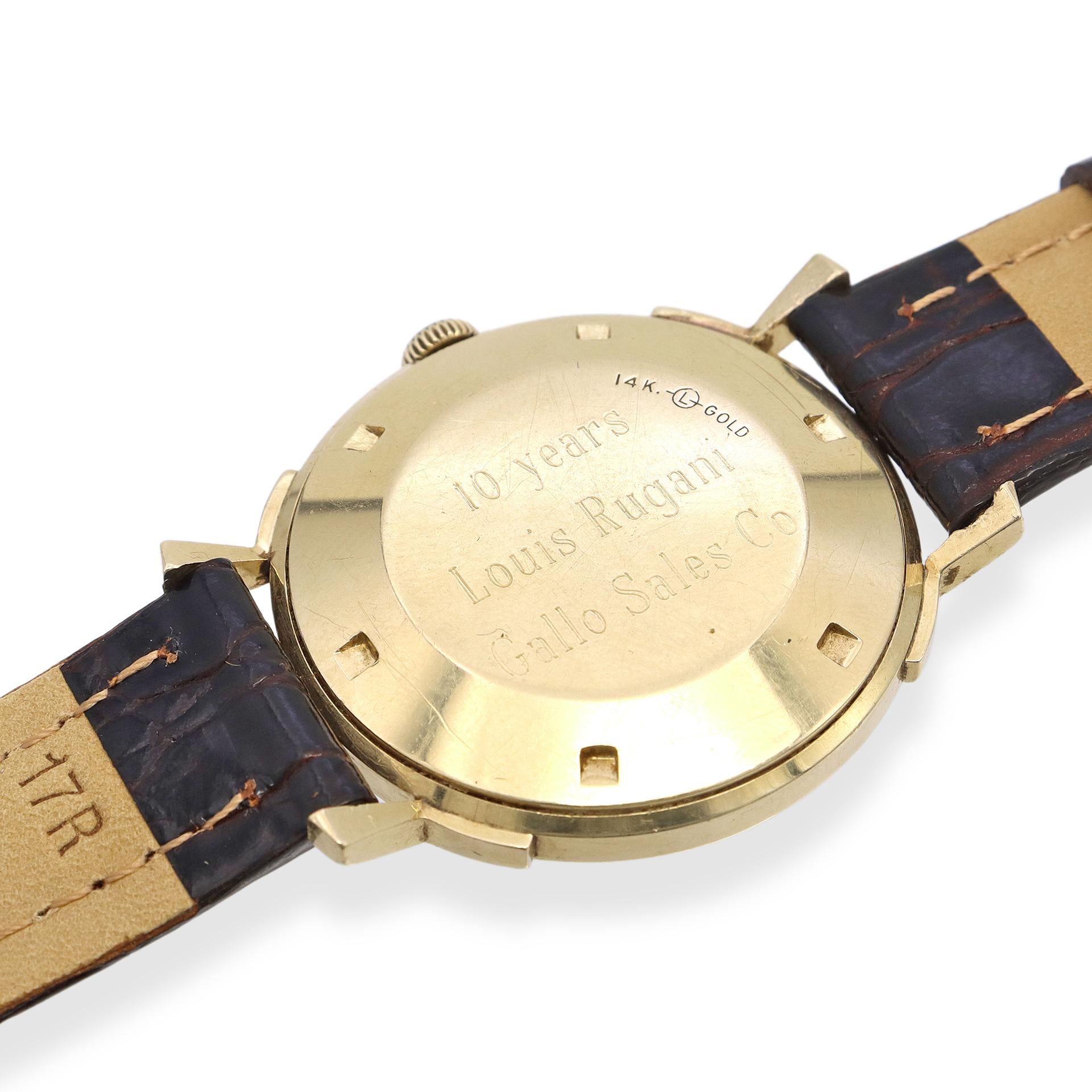 Vintage LeCoultre Master Mariner 14K Yellow Gold Automatic Men's Watch