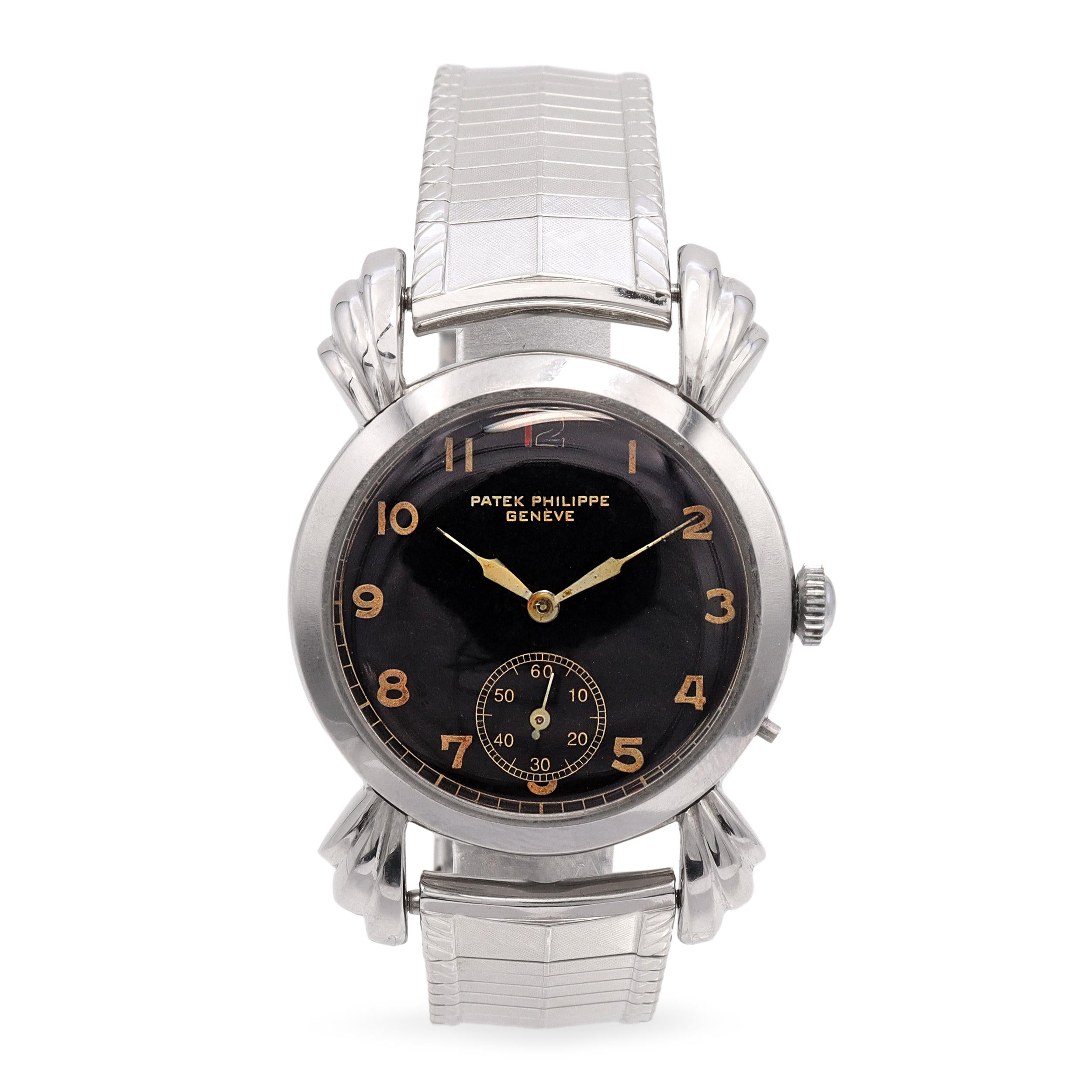 Vintage Patek Philippe Skeleton Back Hand Wind Men's Conversion Watch
