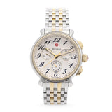 Michele Fluette Diamond Bezel Two-Tone Stainless Steel Chronograph Watch MW24A01