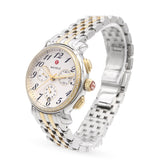 Michele Fluette Diamond Bezel Two-Tone Stainless Steel Chronograph Watch MW24A01