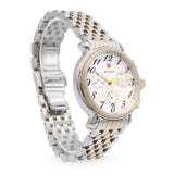 Michele Fluette Diamond Bezel Two-Tone Stainless Steel Chronograph Watch MW24A01